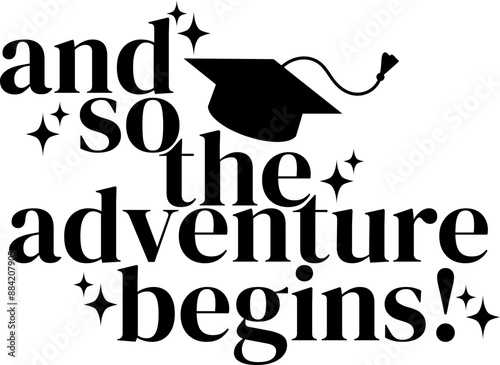 Graduation Quote Vector Graphic 