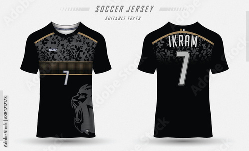 New Football Jersey Soccer Sports Jersey Cricket Black