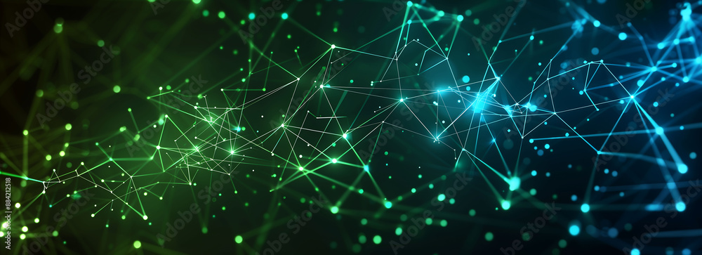Blue and green abstract future background, molecular technology, digital technology, copy space,space for text,Generative AI.青と緑の抽象的な未来の背景、分子技術、デジタル技術、コピースペース,テキスト用スペース,Generative AI。 Blue and green abstract future background, molecular technology, digital technology, copy space,space for text,Generative AI.青と緑の抽象的な未来の背景、分子技術、デジタル技術、コピースペース,テキスト用スペース,Generative AI。