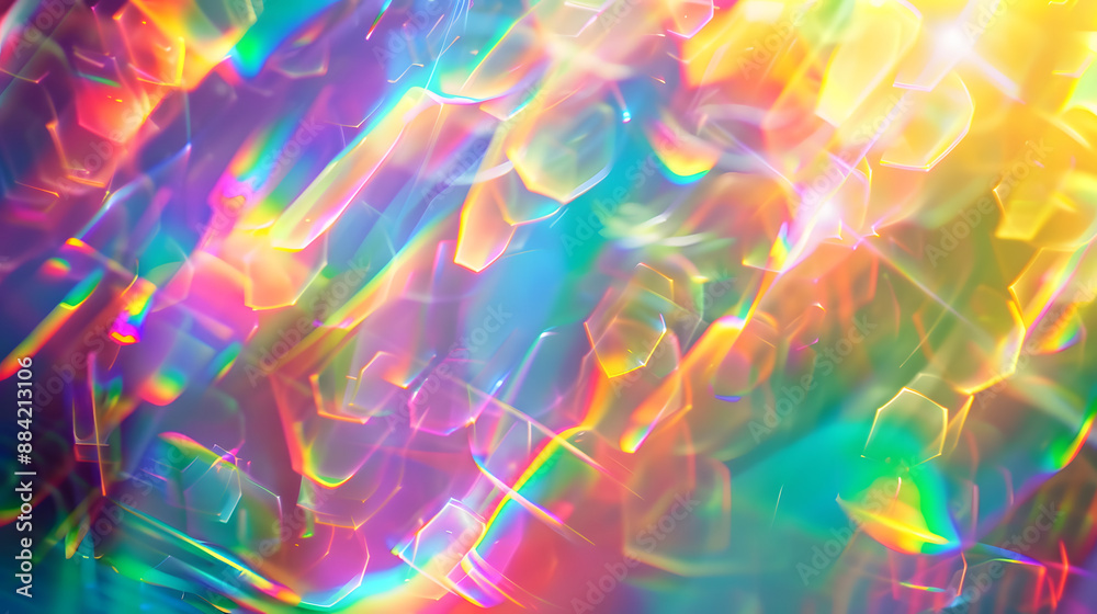 Abstract background with holographic rainbow flare. Blurred rainbow light refraction texture overlay effect for photo Abstract background with holographic rainbow flare. Blurred rainbow light refraction texture overlay effect for photo