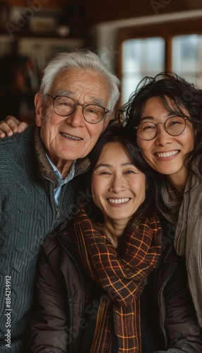 Family photo album with a loving family, National Alzheimers Disease Awareness Month, memories and connection