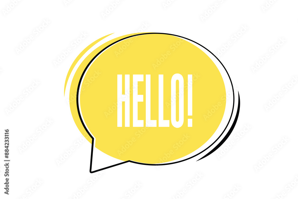 a speech bubble with the word hello on it
a speech bubble with the word hello on it