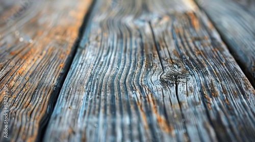 Close Up Frosted Aged Wood Grain photo