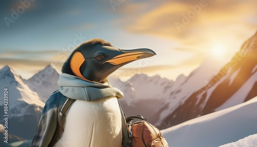 king penguins on the rocks bird, antarctica, animal, penguins, king penguin, king, wildlife, cold, falkland islands, snow