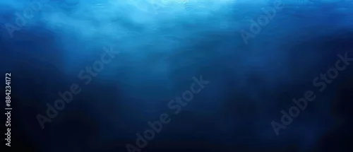 Panel kuchenny z motywem A deep blue underwater scene showing the calm yet mysterious depths of the ocean.