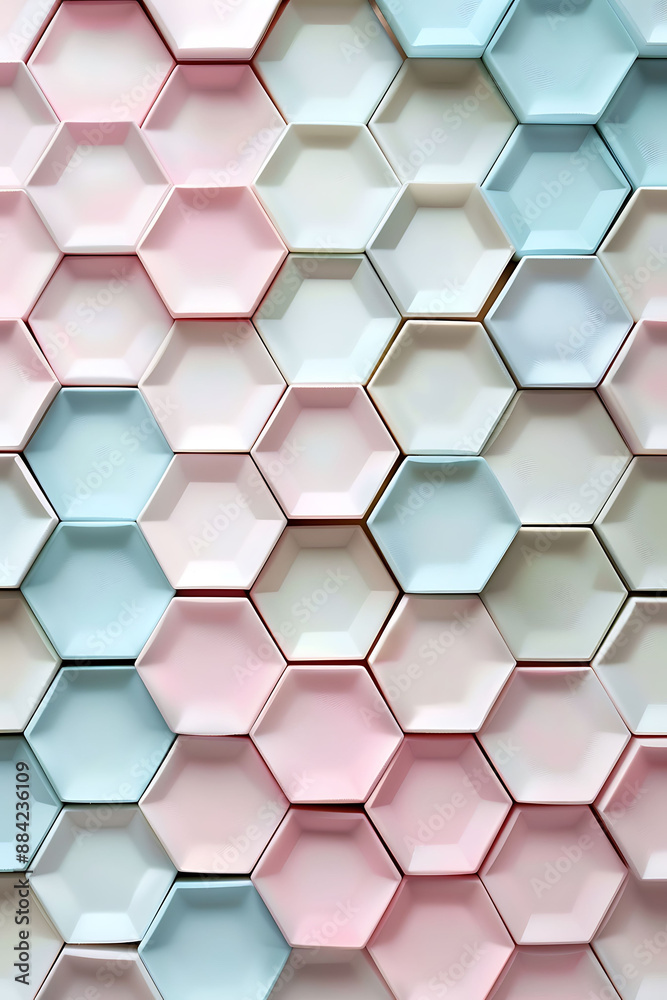 Modern Elegance: Light Purple and light Blue Hexagonal Background Wallpaper Design Modern Elegance: Light Purple and light Blue Hexagonal Background Wallpaper Design