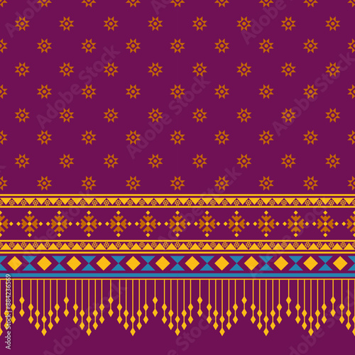 Sari Indian pattern. Sari Indian oriental pattern. Indian pattern style can be used in fabric design for clothing, textile, background, wallpaper, embroidery