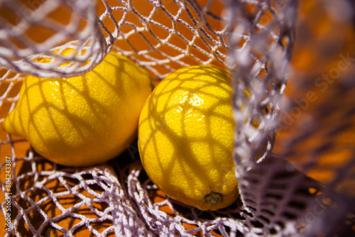 Fruits in the eco bag 