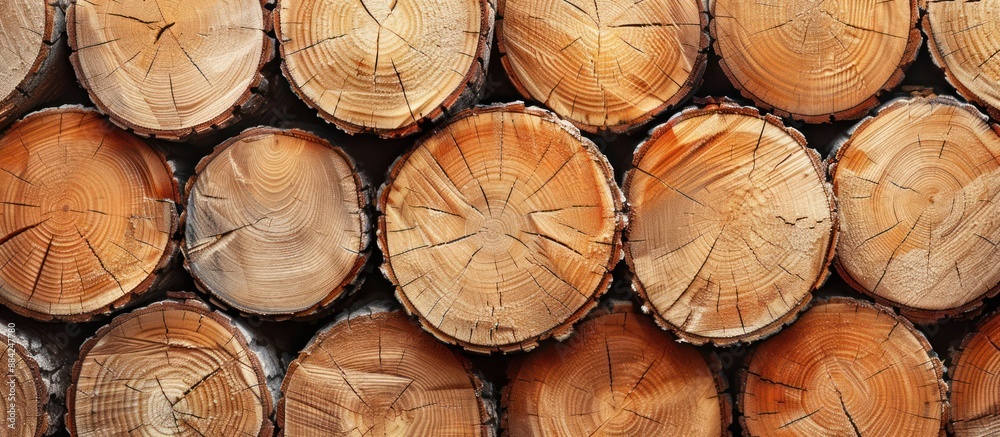 Cross-Section of a Stacked Log Pile Cross-Section of a Stacked Log Pile