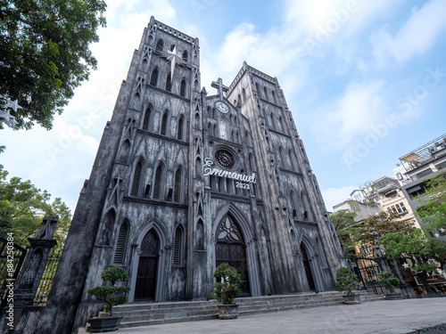 Building Pattern of St.Joseph Cathedral is Colonial Style Church Architecture