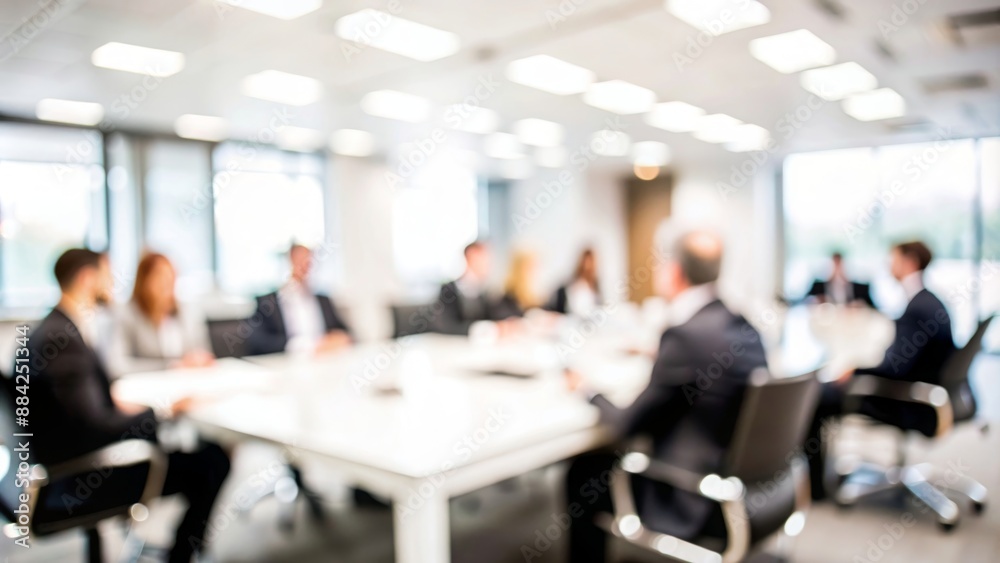 Meeting Room Blur - A general blurred view of a meeting room with people conversing.
Meeting Room Blur - A general blurred view of a meeting room with people conversing.