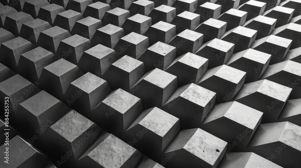 Abstract Geometric Concrete Pattern. Abstract Geometric Concrete Pattern.