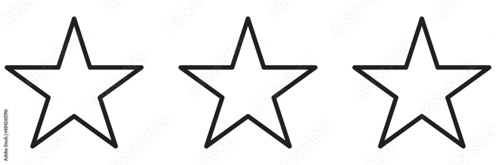 Star vector icons. Set of star symbols isolated. Star vector icons. Set of star symbols isolated.
