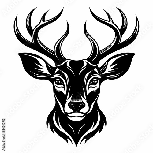 deer head vector