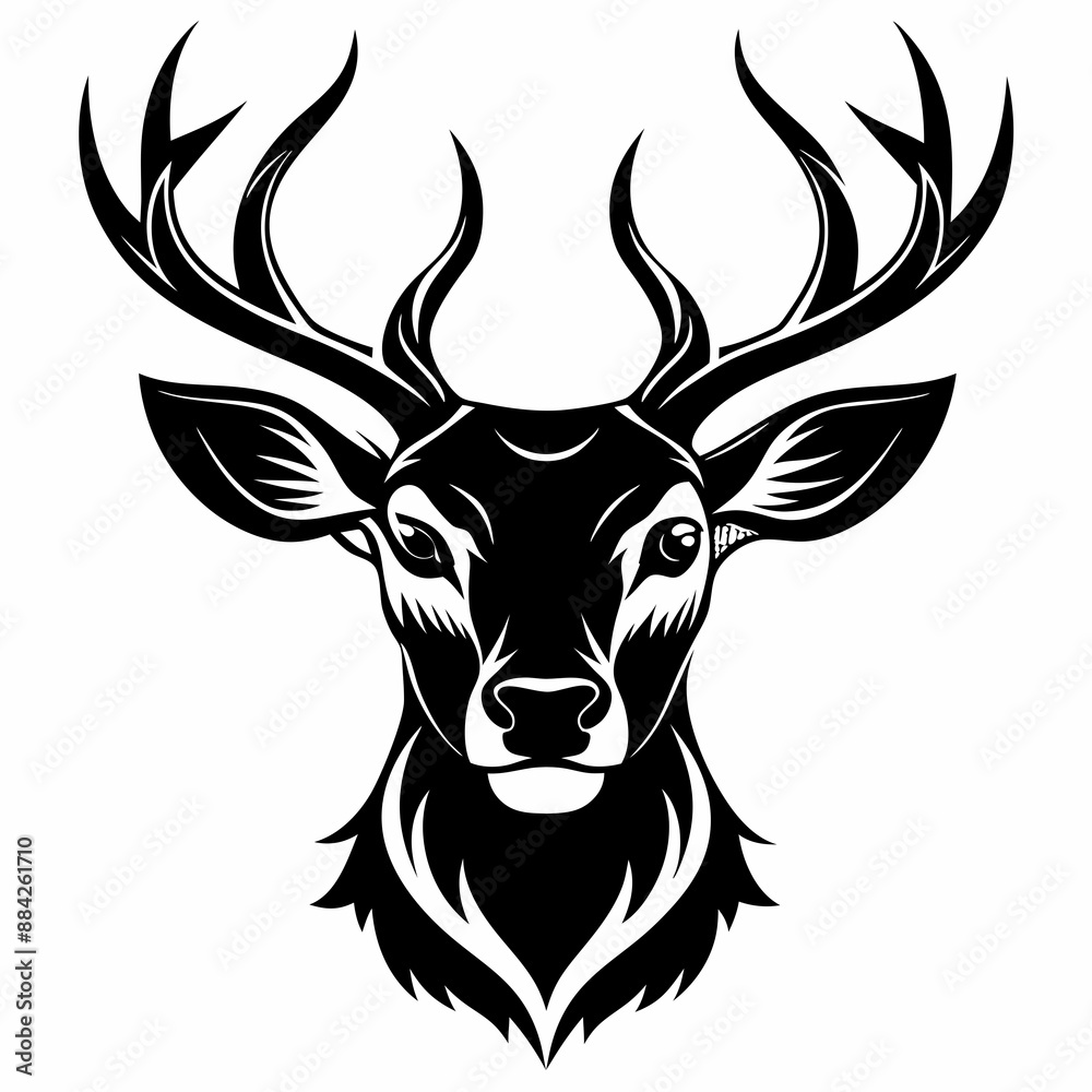 Fototapeta premium deer head vector