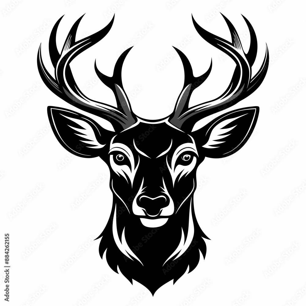 Fototapeta premium deer head vector
