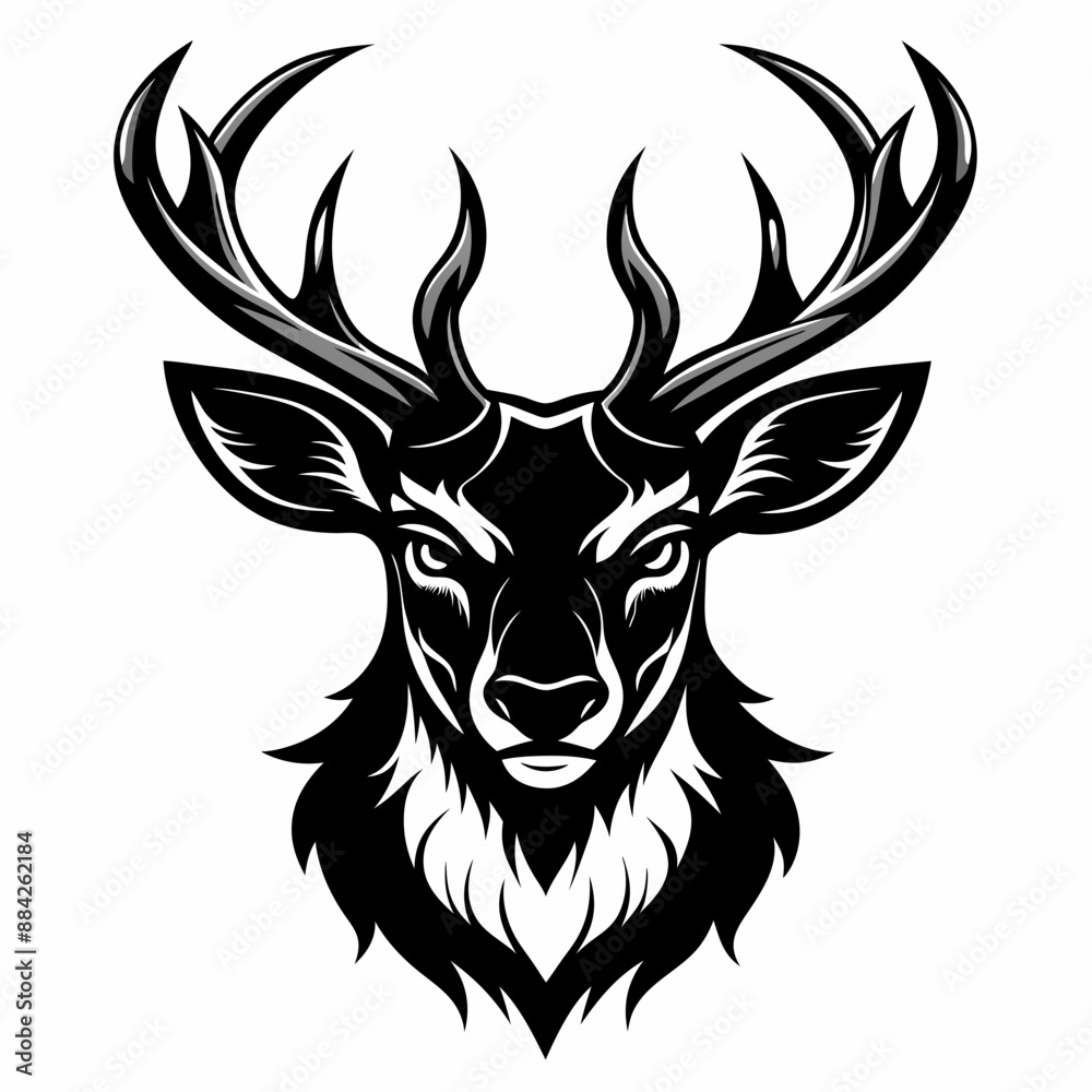 deer head vector