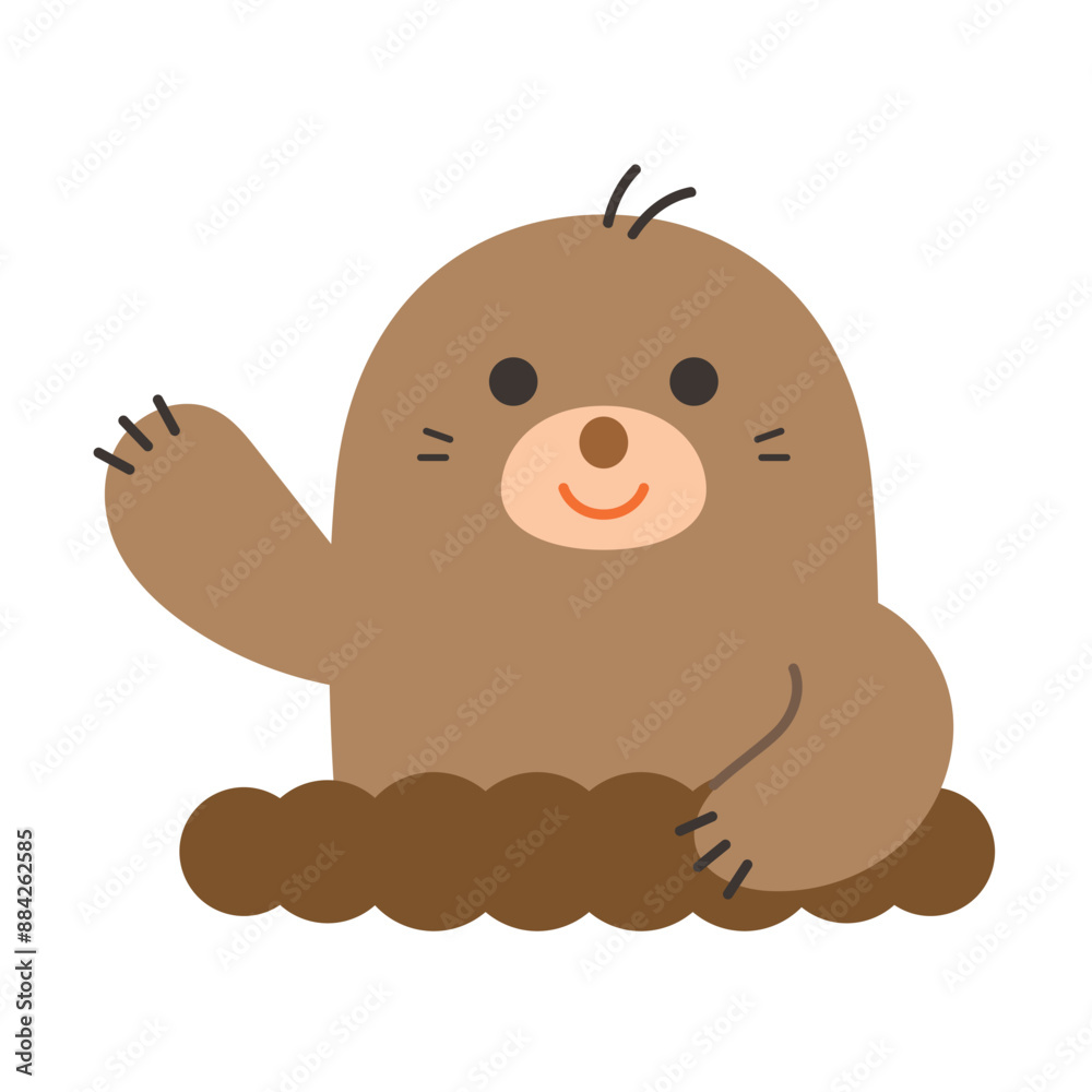 モグラのイラスト モグラのイラスト