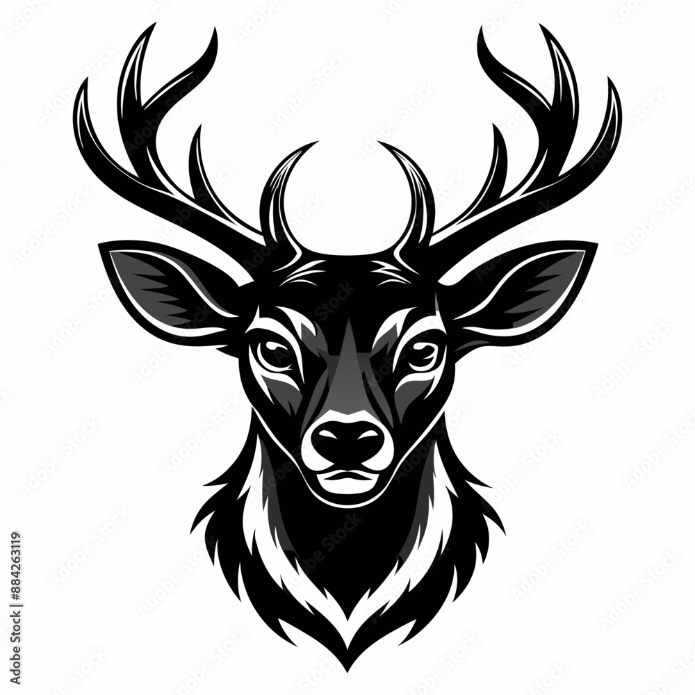 deer head vector