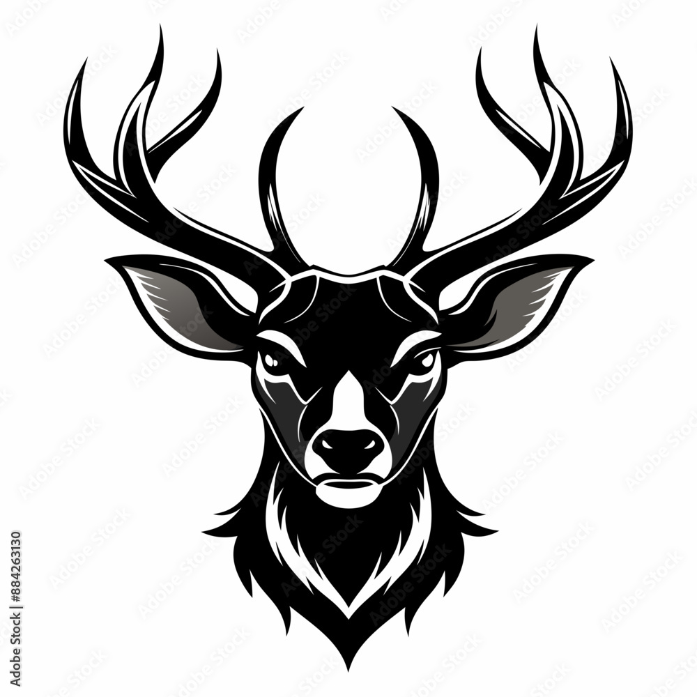 Fototapeta premium deer head vector