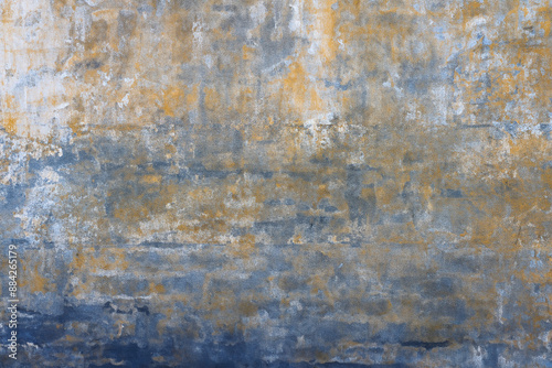Old Yellow Painted Wall Texture Background
