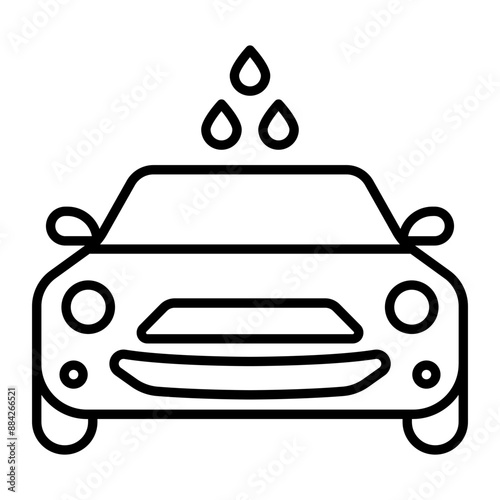 Car Wash icon. outline icon