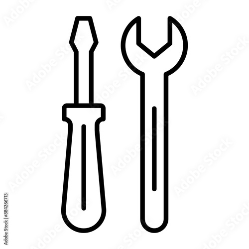 Maintenance icon. outline icon