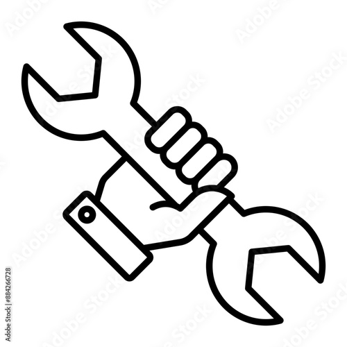 Maintenance icon. outline icon
