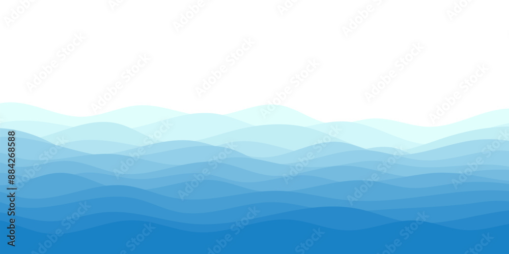 Background vector illustration of blue ocean wave layers Background vector illustration of blue ocean wave layers