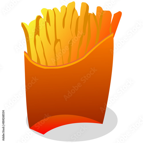 french fries illustration