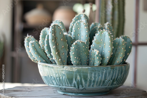 Ceramic cactus arrangement evokes nostalgic charm photo