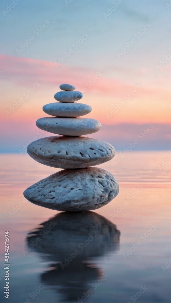 photograph stack three white pebbles balanced top each photograph stack three white pebbles balanced top each