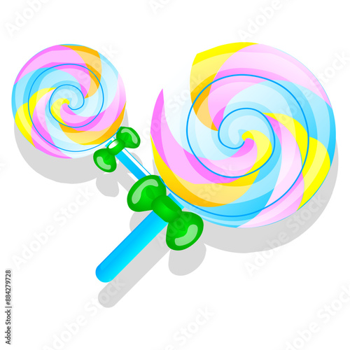 lollipop isolated on white