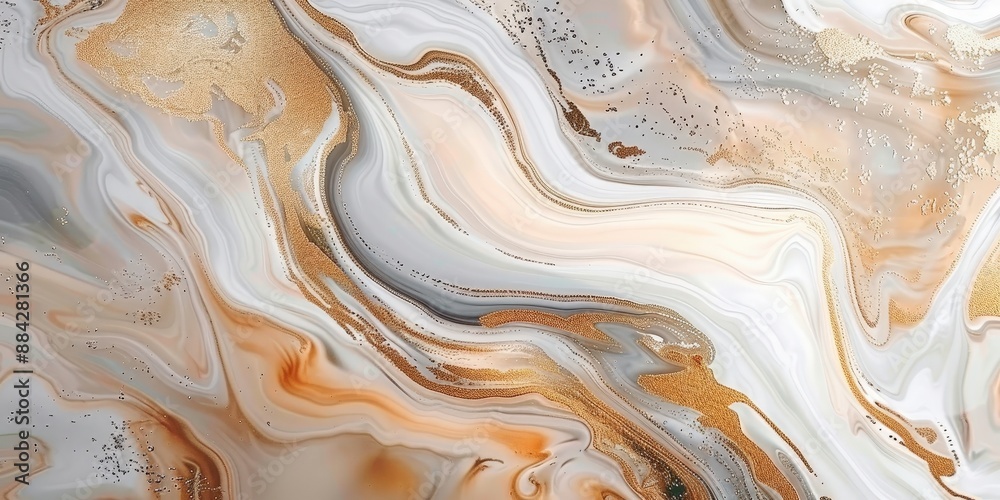 Abstract Marble Swirls with Gold Accents Abstract Marble Swirls with Gold Accents