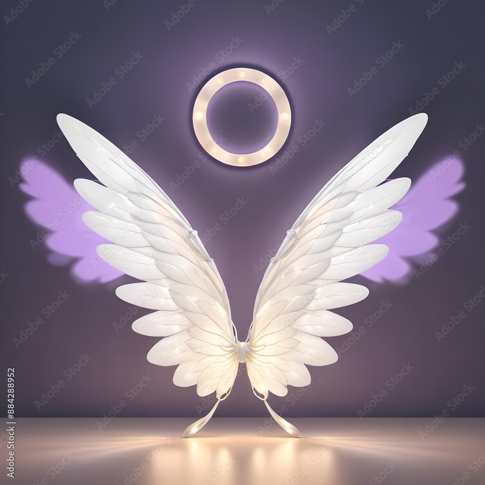 Fototapeta premium fairy lights of wings colorful for room