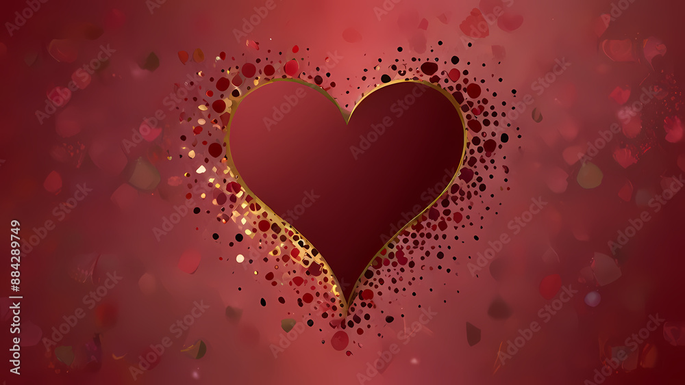 Valentine's background that feels like a celebration of love, with swirling patterns, explosions of confetti hearts, and a palette of romantic colors like crimson, rose, and gold Valentine's background that feels like a celebration of love, with swirling patterns, explosions of confetti hearts, and a palette of romantic colors like crimson, rose, and gold