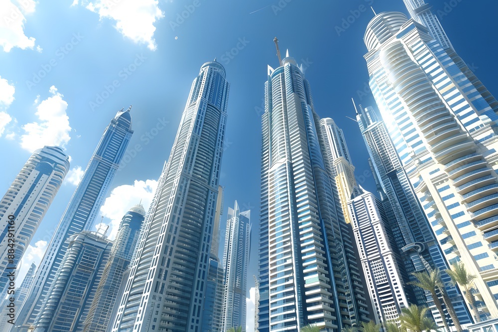 Fototapeta premium Skyscrapers of Dubai