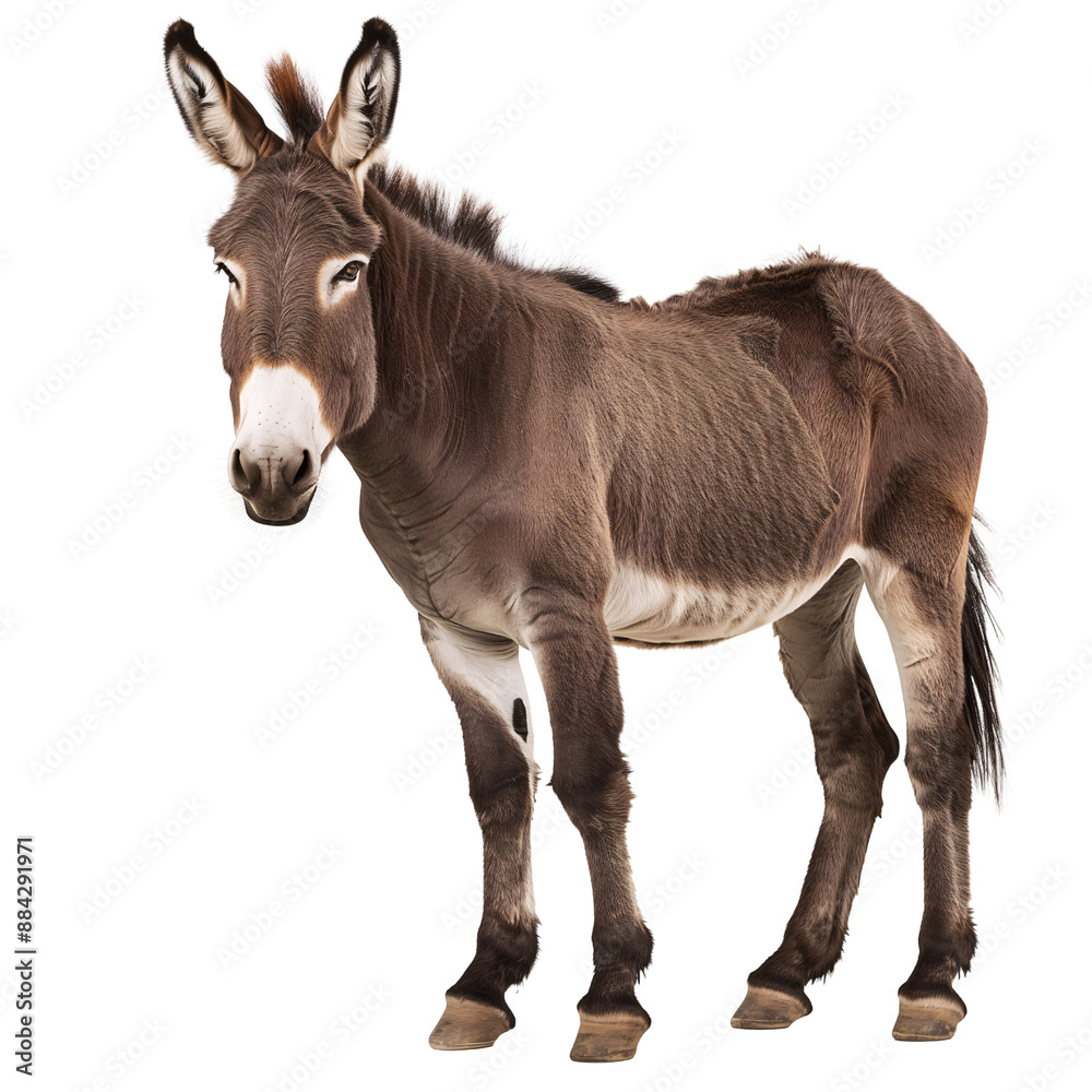 A donkey on a transparent background A donkey on a transparent background