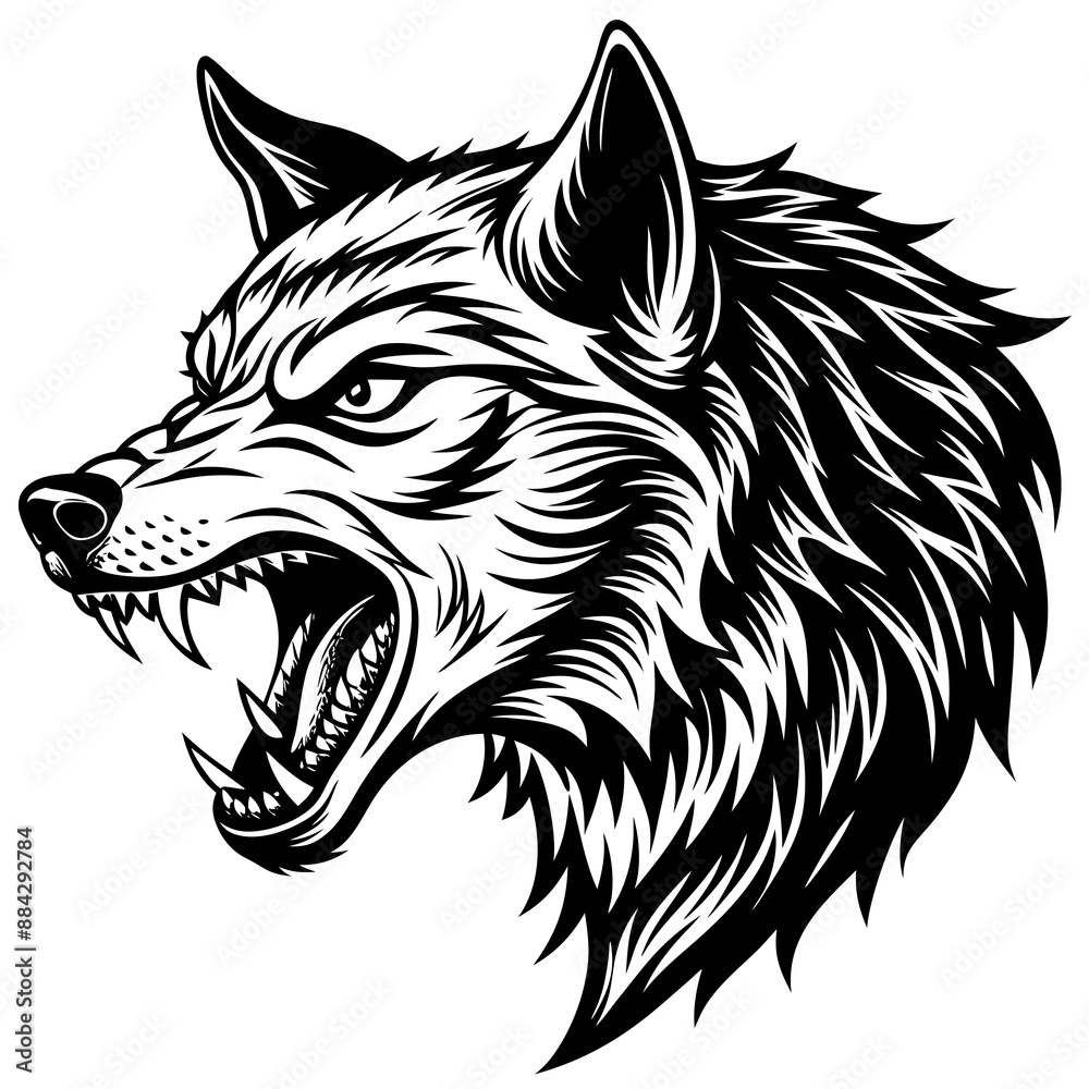 Fototapeta premium Wolf head Vector