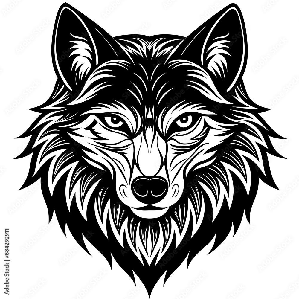 Fototapeta premium Wolf head Vector