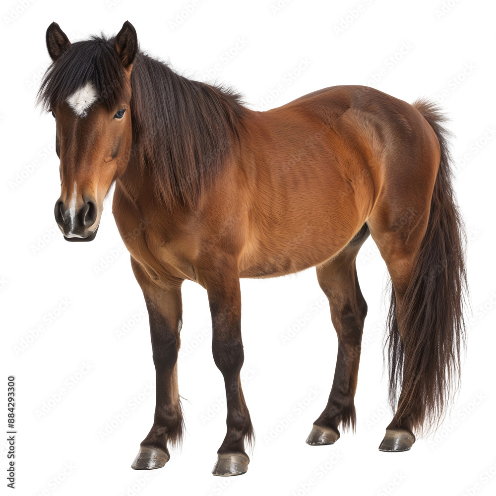 Naklejka premium A horse on a transparent background