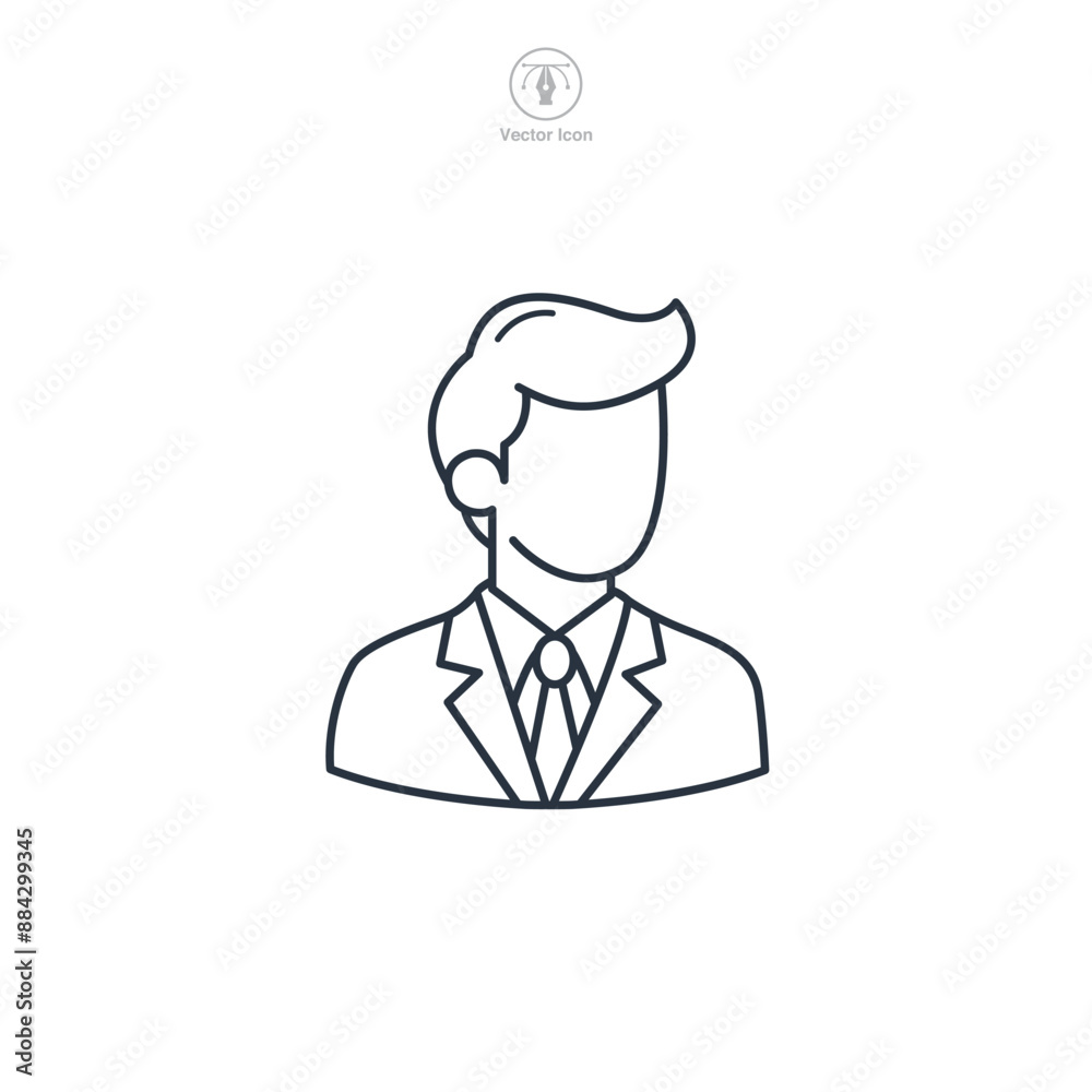 Avatar Icon theme symbol vector illustration isolated on white background Avatar Icon theme symbol vector illustration isolated on white background