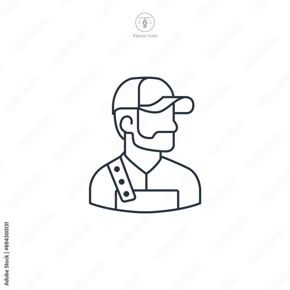 Avatar Icon theme symbol vector illustration isolated on white background Avatar Icon theme symbol vector illustration isolated on white background