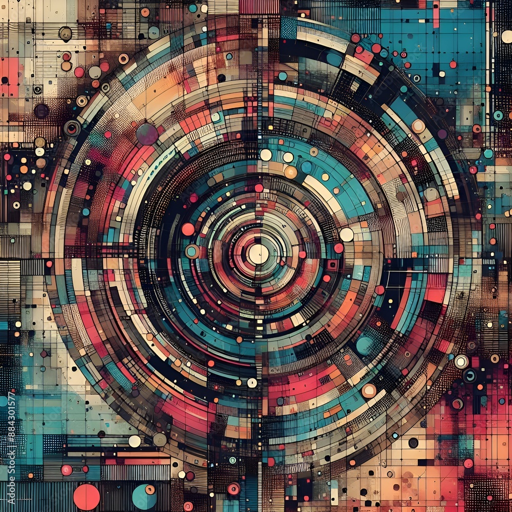 abstract background with circles abstract background with circles