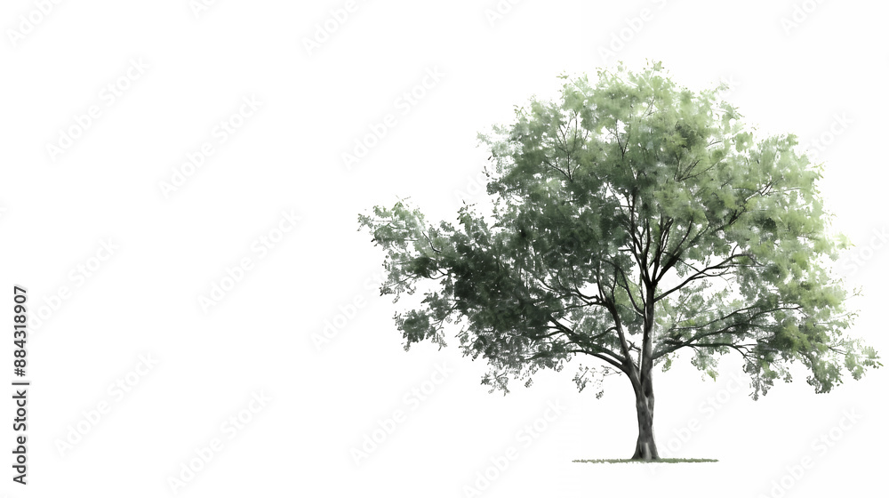 Obraz premium tree isolated on white background isolated 