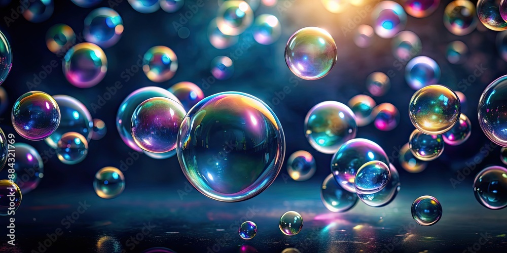 bubbles floating in a mysterious and deep black background, bubbles, floating,mysterious, deep, black, background, abstract, spheres bubbles floating in a mysterious and deep black background, bubbles, floating,mysterious, deep, black, background, abstract, spheres