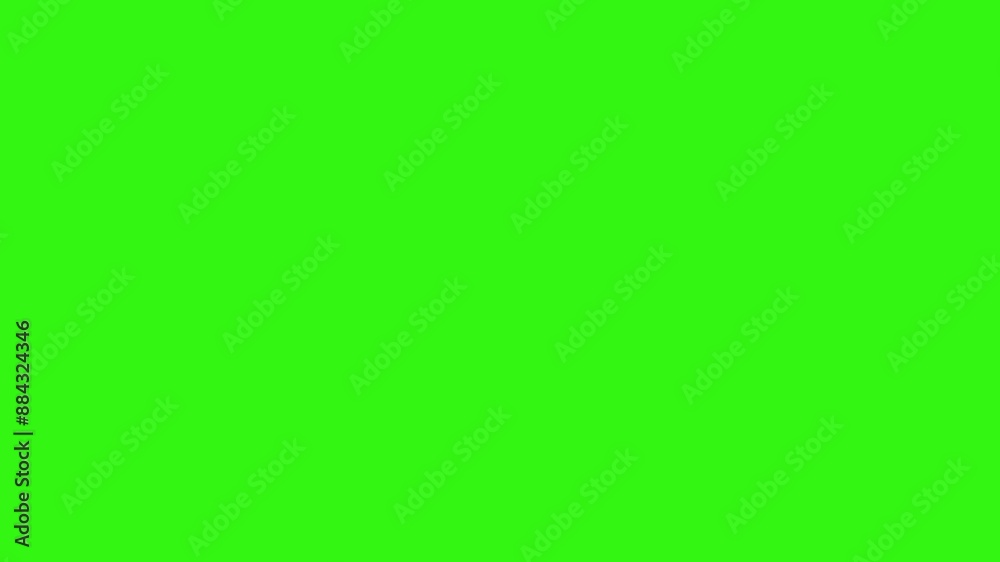 Group of autumn elements objects animation on green screen Group of autumn elements objects animation on green screen