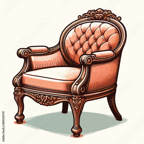  classic chair vector Adobe Illustrator Artwork