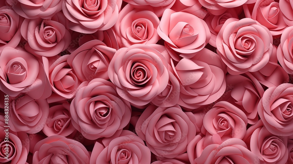 An Abundant Display of Pink Roses Showcasing Elegance and Beauty An Abundant Display of Pink Roses Showcasing Elegance and Beauty