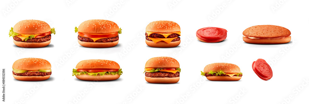 set of hambuger set of hambuger